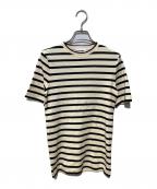 JIL SANDER+ジルサンダープラス）の古着「Horizontal stripe crew neck Tee」｜アイボリー