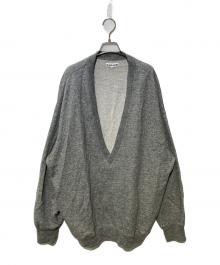 CAHLUMN（カウラム）の古着「Merino Wool＋Cotton Loop Back V-neck Sweatshirt」｜グレー