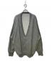CAHLUMN（カウラム）の古着「Merino Wool＋Cotton Loop Back V-neck Sweatshirt」｜グレー