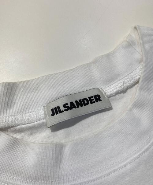 JIL SANDER（ジルサンダー）JIL SANDER (ジルサンダー) ハイロゴプリントTシャツ ホワイト サイズ:Mの古着・服飾アイテム
