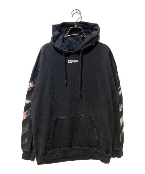 OFFWHITE（オフホワイト）OFFWHITE (オフホワイト) プルオーバーパーカー ブラック サイズ:Mの古着・服飾アイテム