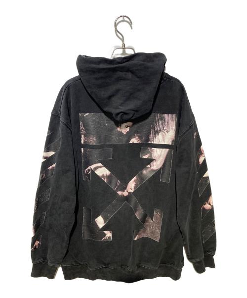 OFFWHITE（オフホワイト）OFFWHITE (オフホワイト) プルオーバーパーカー ブラック サイズ:Mの古着・服飾アイテム