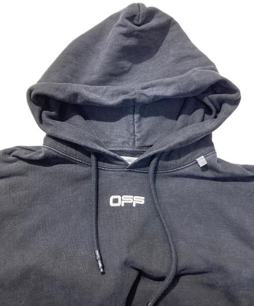 OFFWHITE（オフホワイト）OFFWHITE (オフホワイト) プルオーバーパーカー ブラック サイズ:Mの古着・服飾アイテム