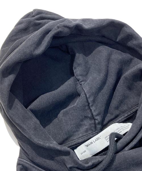 OFFWHITE（オフホワイト）OFFWHITE (オフホワイト) プルオーバーパーカー ブラック サイズ:Mの古着・服飾アイテム