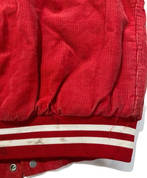Rennoc（レノック）Rennoc (レノック) コーデュロイジャケット レッド サイズ:Sの古着・服飾アイテム