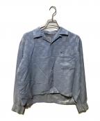 CAMPUSキャンパス）の古着「オープンカラーシャツ」｜スカイブルー