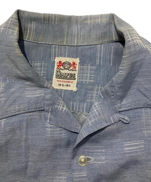 CAMPUS（キャンパス）CAMPUS (キャンパス) オープンカラーシャツ スカイブルー サイズ:Lの古着・服飾アイテム
