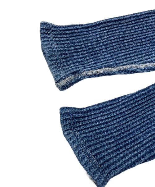 KAPITAL（キャピタル）KAPITAL (キャピタル) リネンワッフルコンチョヘンリーネックカットソー ネイビー サイズ:4の古着・服飾アイテム