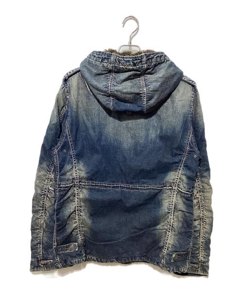 JOHNBULL（ジョンブル）Johnbull (ジョンブル) 裏ファーデニムフーデッドジャケット インディゴ サイズ:Lの古着・服飾アイテム