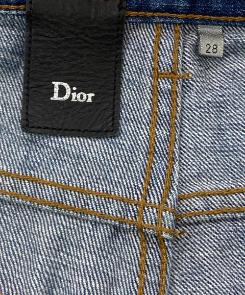 DIOR HOMME（ディオール オム）Dior Homme (ディオール オム) 爪痕デザインスキニーフィットデニムパンツ インディゴ サイズ:28の古着・服飾アイテム