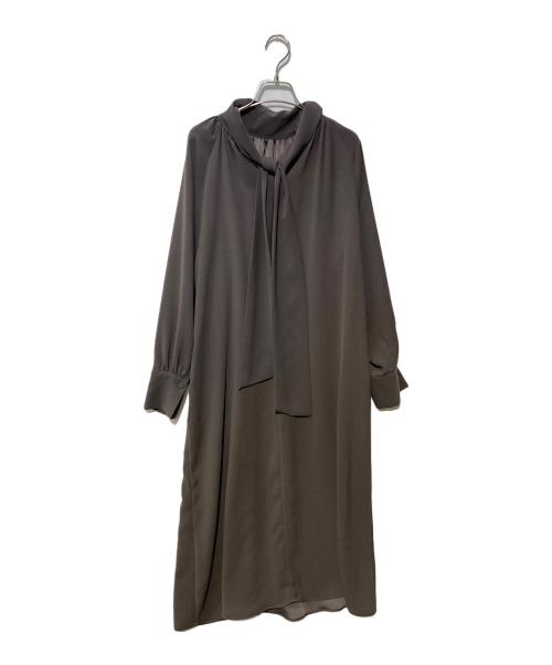 VERMEIL par iena（ヴェルメイユ パー イエナ）VERMEIL par iena (ヴェルメイユ パー イエナ) NEW 2WAY ボウタイワンピース ブラウン サイズ:サイズ表記なしの古着・服飾アイテム