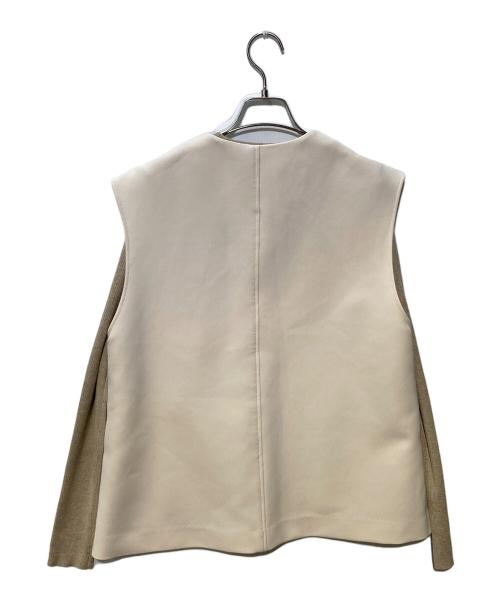 Mila Owen（ミラオーウェン）Mila Owen (ミラオーウェン) ベストコーディネートニットスカートSET ベージュの古着・服飾アイテム