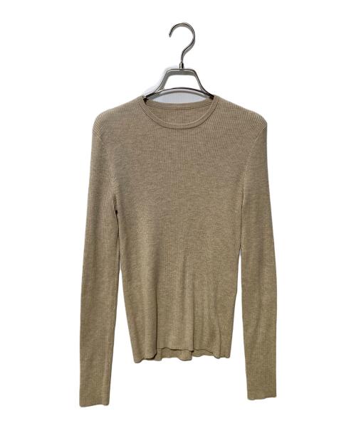 Mila Owen（ミラオーウェン）Mila Owen (ミラオーウェン) ベストコーディネートニットスカートSET ベージュの古着・服飾アイテム