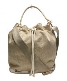 LeSportsac（レスポートサック）の古着「MED DRAWSTRING BAG」｜ベージュ