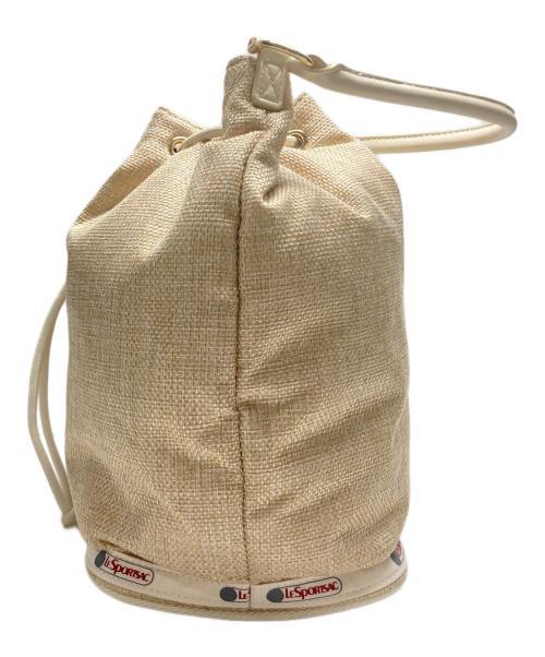 LeSportsac（レスポートサック）LeSportsac (レスポートサック) MED DRAWSTRING BAG ベージュの古着・服飾アイテム