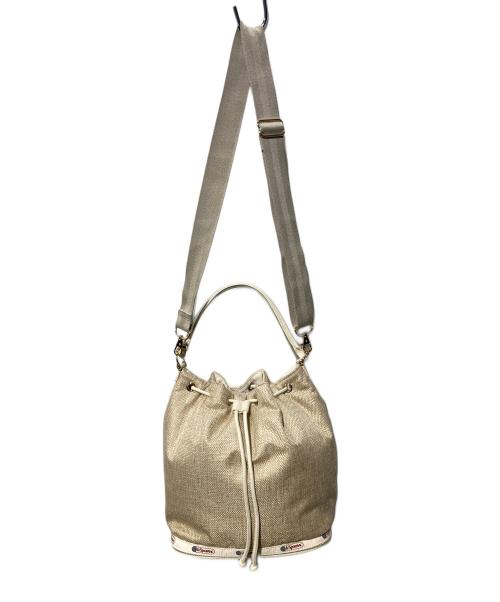 LeSportsac（レスポートサック）LeSportsac (レスポートサック) MED DRAWSTRING BAG ベージュの古着・服飾アイテム