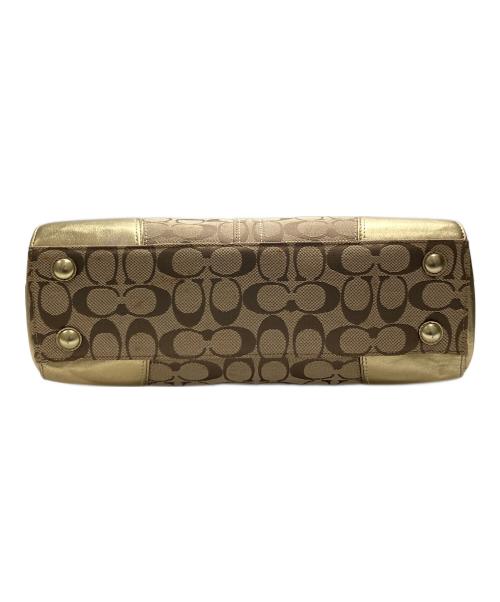 COACH（コーチ）COACH (コーチ) シグネチャーハンドバッグ イエローの古着・服飾アイテム