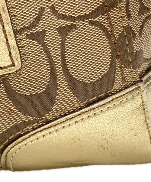 COACH（コーチ）COACH (コーチ) シグネチャーハンドバッグ イエローの古着・服飾アイテム