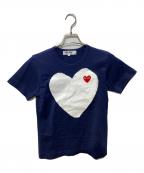 PLAY COMME des GARCONSプレイコムデギャルソン）の古着「Tシャツ」｜ネイビー