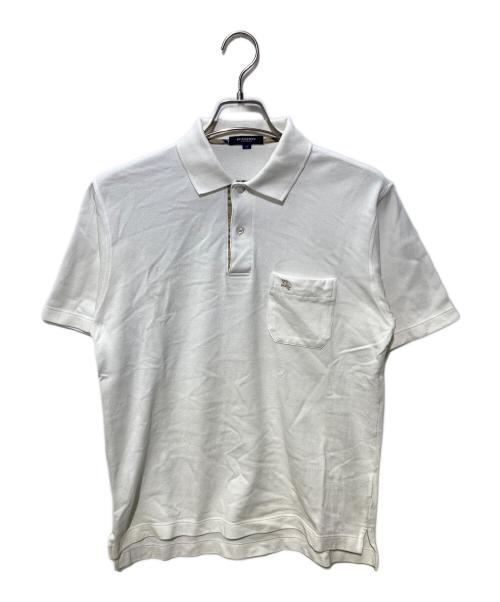 BURBERRY LONDON（バーバリーロンドン）BURBERRY LONDON (バーバリーロンドン) ポロシャツ ホワイト サイズ:Ⅿの古着・服飾アイテム