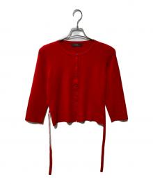 FOXEY（フォクシー）の古着「シルバーベリーグカーディガン」｜レッド