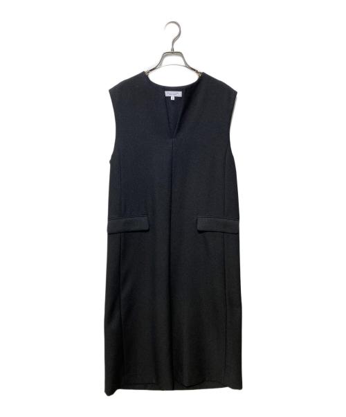 BEAUTY&YOUTH（ビューティーアンドユース）BEAUTY&YOUTH (ビューティーアンドユース) ツイードライク キーネックジャンパースカート ブラック サイズ:Sの古着・服飾アイテム