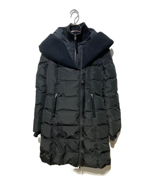 mackage（マッカージュ）mackage (マッカージュ) ニットショールカラーダウンコート ブラック サイズ:xsの古着・服飾アイテム