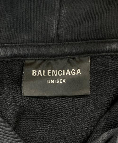 BALENCIAGA（バレンシアガ）BALENCIAGA (バレンシアガ) ロゴ刺繍オーバーサイズパーカー ブラック サイズ:1の古着・服飾アイテム