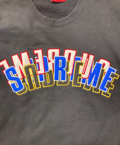 SUPREME（シュプリーム）SUPREME (シュプリーム) Stacked Crewneck Arc ブラック サイズ:XLの古着・服飾アイテム