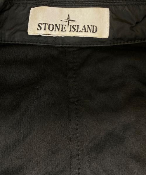 STONE ISLAND（ストーンアイランド）STONE ISLAND (ストーンアイランド) ロゴワッペンナイロンジャケット ブラック サイズ:Mの古着・服飾アイテム