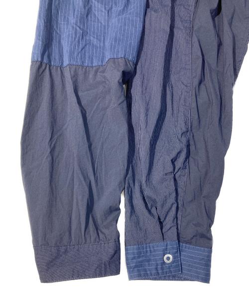 KIMMY（キミ―）KIMMY (キミ―) 切替ナイロンシャツ ネイビー サイズ:Ⅿの古着・服飾アイテム