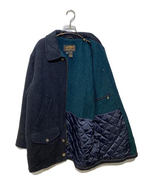 Eddie Bauer（エディーバウアー）Eddie Bauer (エディーバウアー) ステンカラーウールコート ブラック サイズ:Mの古着・服飾アイテム