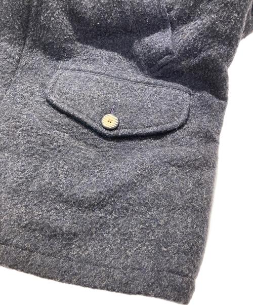 Eddie Bauer（エディーバウアー）Eddie Bauer (エディーバウアー) ステンカラーウールコート ブラック サイズ:Mの古着・服飾アイテム