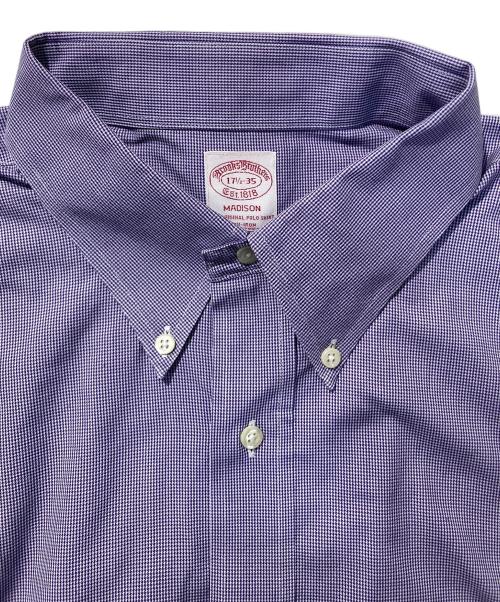 BROOKS BROTHERS（ブルックスブラザーズ）BROOKS BROTHERS (ブルックスブラザーズ) MADISONチェックBDシャツ パープル サイズ:Ⅿの古着・服飾アイテム