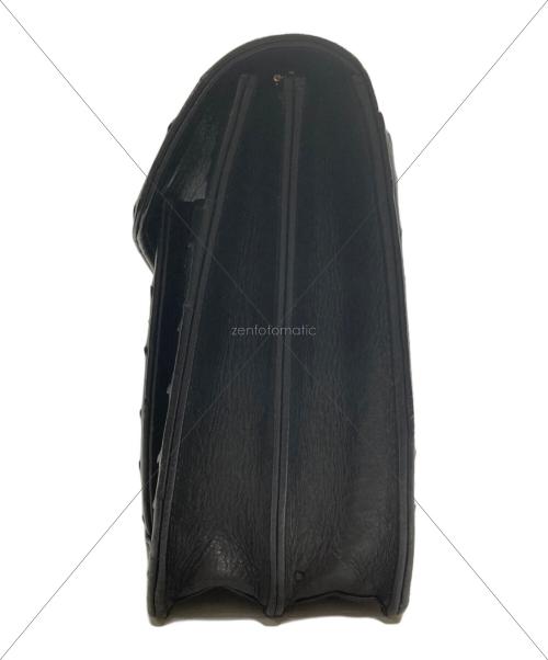 USED（ユーズド）USED (ユーズド) オーストリッチダイヤル式ハンドバッグ ブラックの古着・服飾アイテム