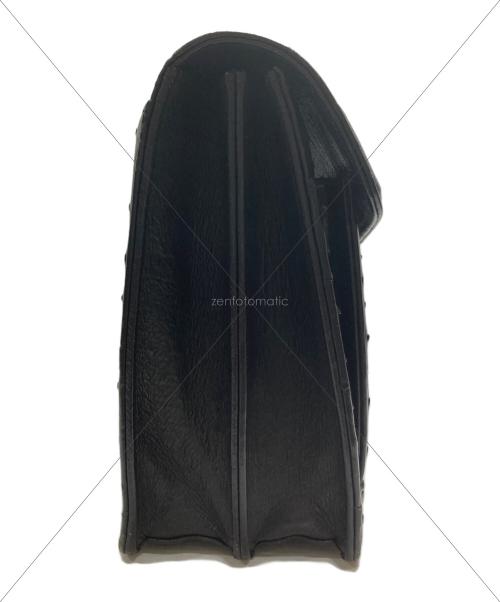 USED（ユーズド）USED (ユーズド) オーストリッチダイヤル式ハンドバッグ ブラックの古着・服飾アイテム