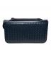 BOTTEGA VENETA (ボッテガベネタ) イントレチャートロングウォレット ネイビー：15000円