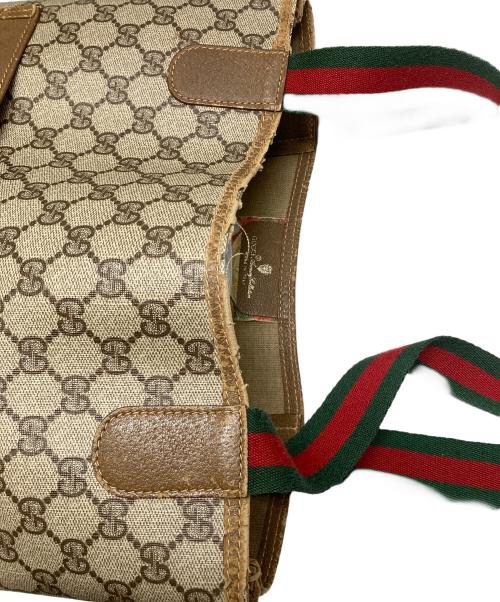 GUCCI（グッチ）GUCCI (グッチ) ウェビングシェリートート ベージュの古着・服飾アイテム