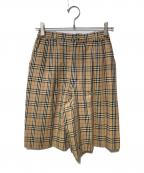 Burberry'sバーバリー）の古着「ノバチェックハーフパンツ」｜ベージュ