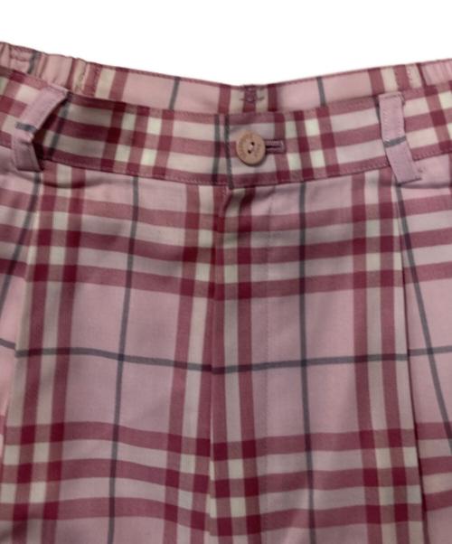 Burberry's（バーバリー）Burberry's (バーバリー) ノバチェックハーフパンツ ピンク サイズ:Mの古着・服飾アイテム