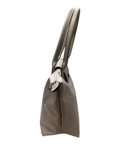 LONGCHAMP（ロンシャン）LONGCHAMP (ロンシャン) ナイロントートバッグ ホワイトの古着・服飾アイテム