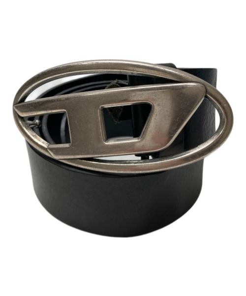 DIESEL（ディーゼル）DIESEL (ディーゼル) Dロゴバックルレザーベルト ブラック サイズ:FREEの古着・服飾アイテム