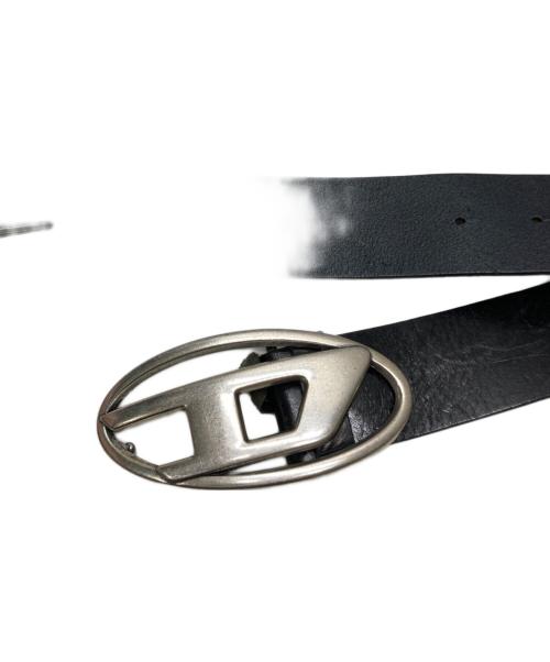 DIESEL（ディーゼル）DIESEL (ディーゼル) Dロゴバックルレザーベルト ブラック サイズ:FREEの古着・服飾アイテム