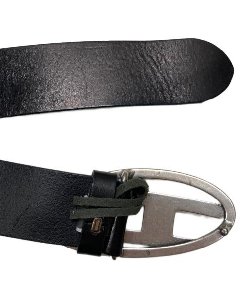 DIESEL（ディーゼル）DIESEL (ディーゼル) Dロゴバックルレザーベルト ブラック サイズ:FREEの古着・服飾アイテム