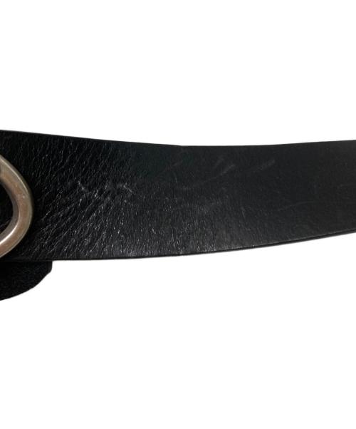 DIESEL（ディーゼル）DIESEL (ディーゼル) Dロゴバックルレザーベルト ブラック サイズ:FREEの古着・服飾アイテム