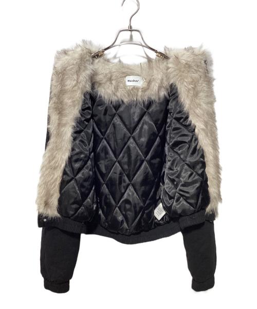 maxdstr（マックスディスター）maxdstr (マックスディスター) ファージャケット ブラック サイズ:Sの古着・服飾アイテム