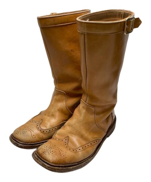 Tricker's（トリッカーズ）Tricker's (トリッカーズ) ウィングチップロングブーツ ブラウン サイズ:5halfの古着・服飾アイテム
