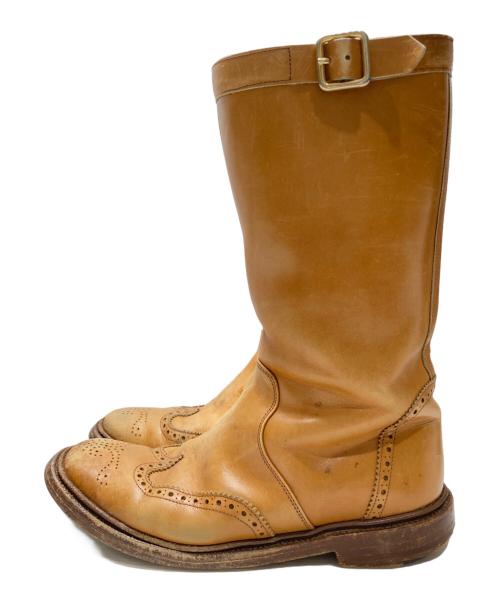 Tricker's（トリッカーズ）Tricker's (トリッカーズ) ウィングチップロングブーツ ブラウン サイズ:5halfの古着・服飾アイテム