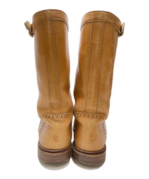 Tricker's（トリッカーズ）Tricker's (トリッカーズ) ウィングチップロングブーツ ブラウン サイズ:5halfの古着・服飾アイテム