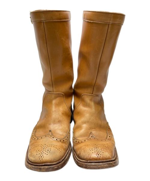 Tricker's（トリッカーズ）Tricker's (トリッカーズ) ウィングチップロングブーツ ブラウン サイズ:5halfの古着・服飾アイテム